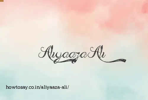 Aliyaaza Ali