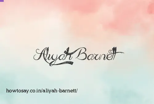 Aliyah Barnett