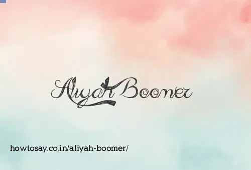 Aliyah Boomer