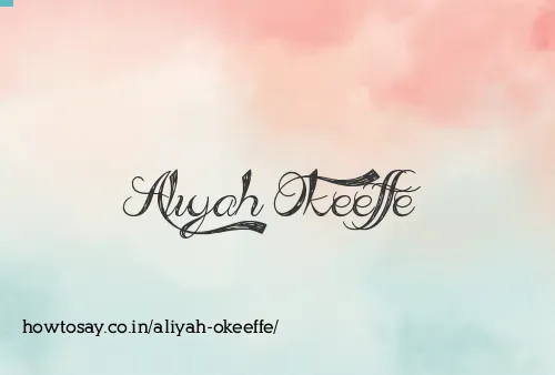 Aliyah Okeeffe