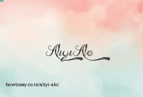 Aliyi Alo