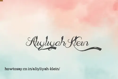 Aliyliyah Klein