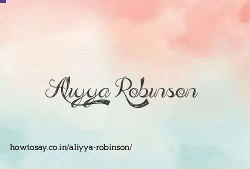 Aliyya Robinson