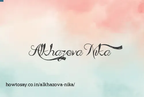 Alkhazova Nika