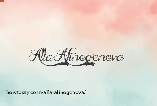 Alla Afinogenova