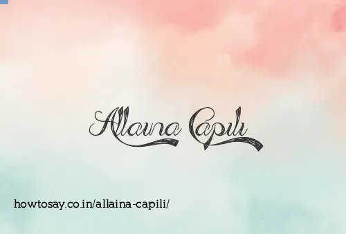 Allaina Capili