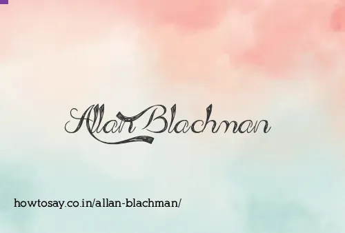 Allan Blachman
