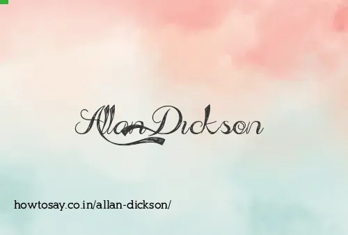 Allan Dickson