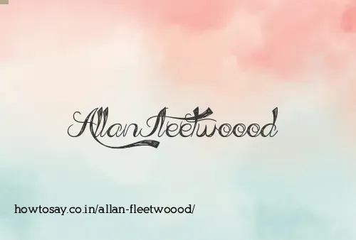 Allan Fleetwoood
