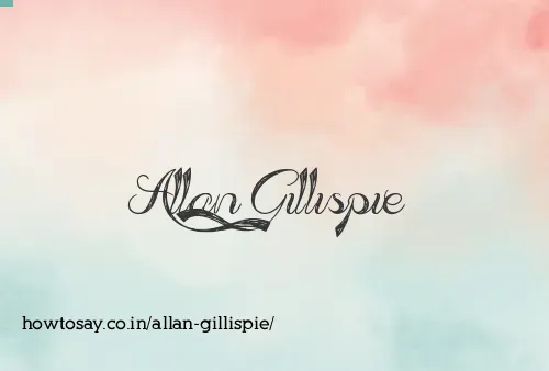 Allan Gillispie