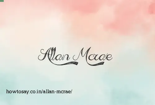Allan Mcrae