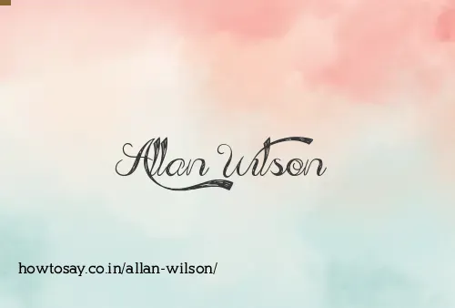 Allan Wilson