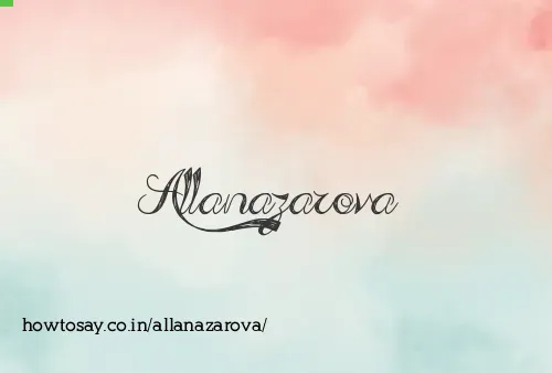 Allanazarova
