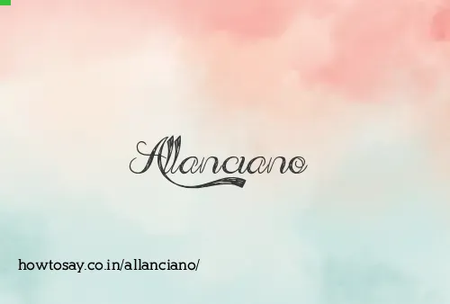 Allanciano