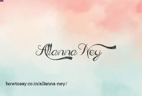 Allanna Ney