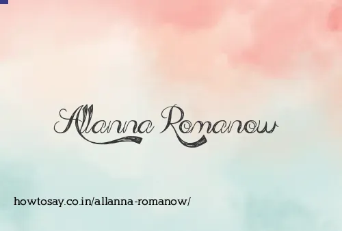 Allanna Romanow
