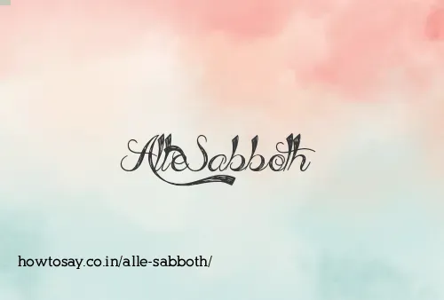 Alle Sabboth