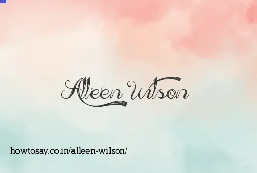 Alleen Wilson