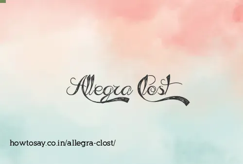 Allegra Clost