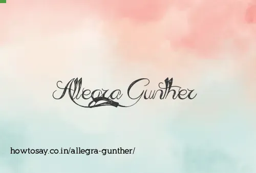 Allegra Gunther