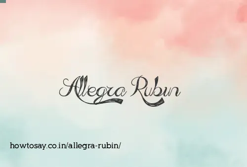 Allegra Rubin