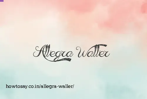 Allegra Waller