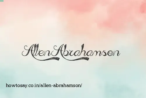 Allen Abrahamson