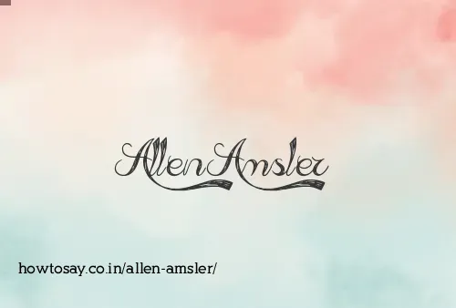 Allen Amsler