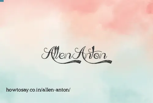 Allen Anton
