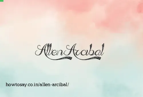 Allen Arcibal