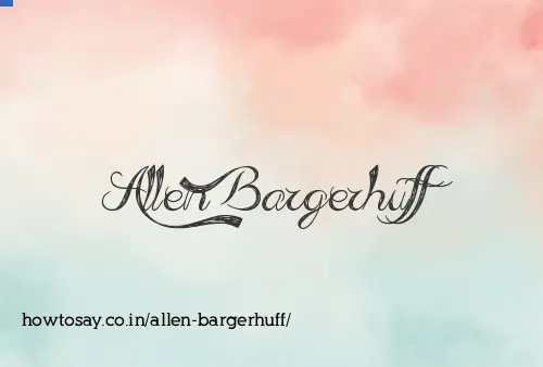 Allen Bargerhuff