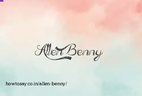Allen Benny