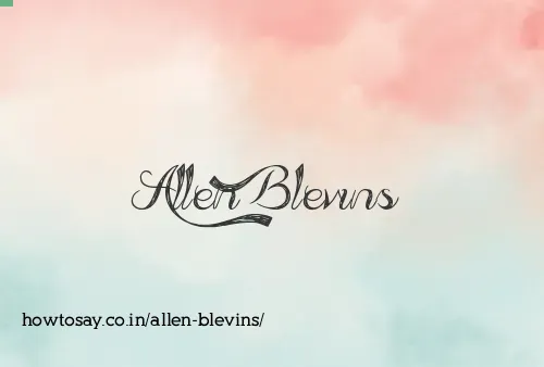 Allen Blevins