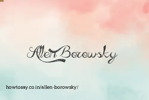 Allen Borowsky