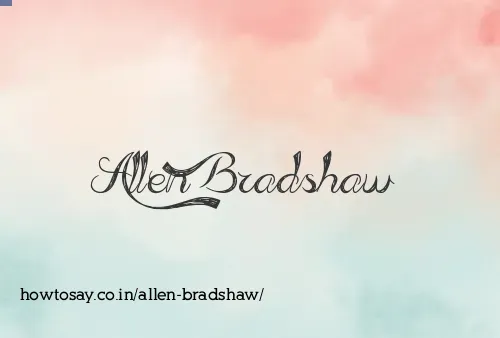 Allen Bradshaw