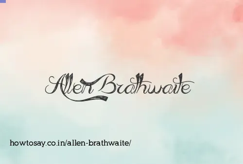 Allen Brathwaite