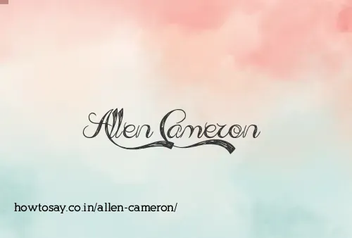 Allen Cameron