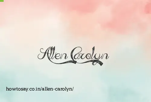 Allen Carolyn