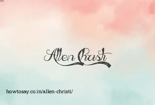 Allen Christi