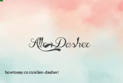 Allen Dasher