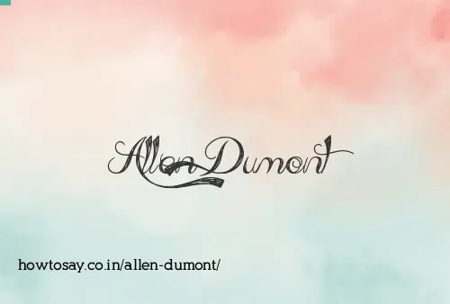 Allen Dumont