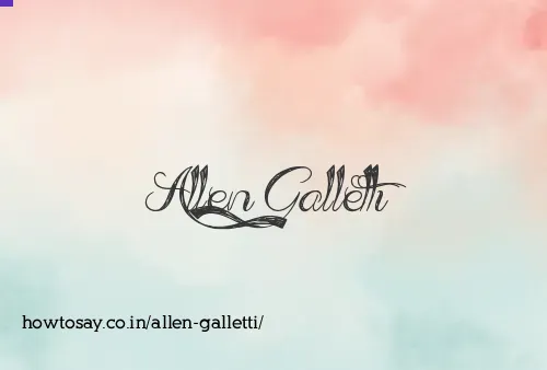 Allen Galletti