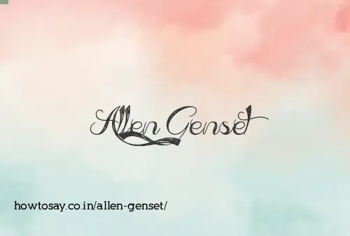Allen Genset
