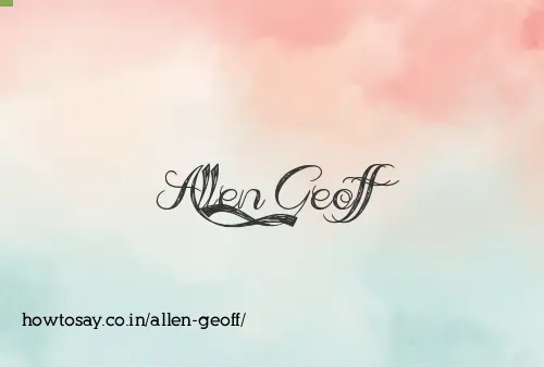 Allen Geoff