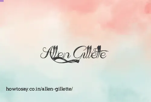 Allen Gillette