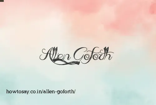 Allen Goforth