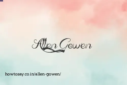 Allen Gowen