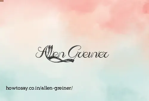 Allen Greiner