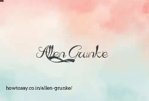 Allen Grunke
