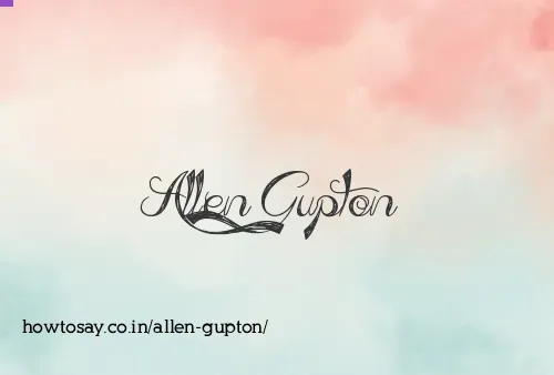 Allen Gupton